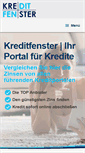 Mobile Screenshot of kreditfenster.de